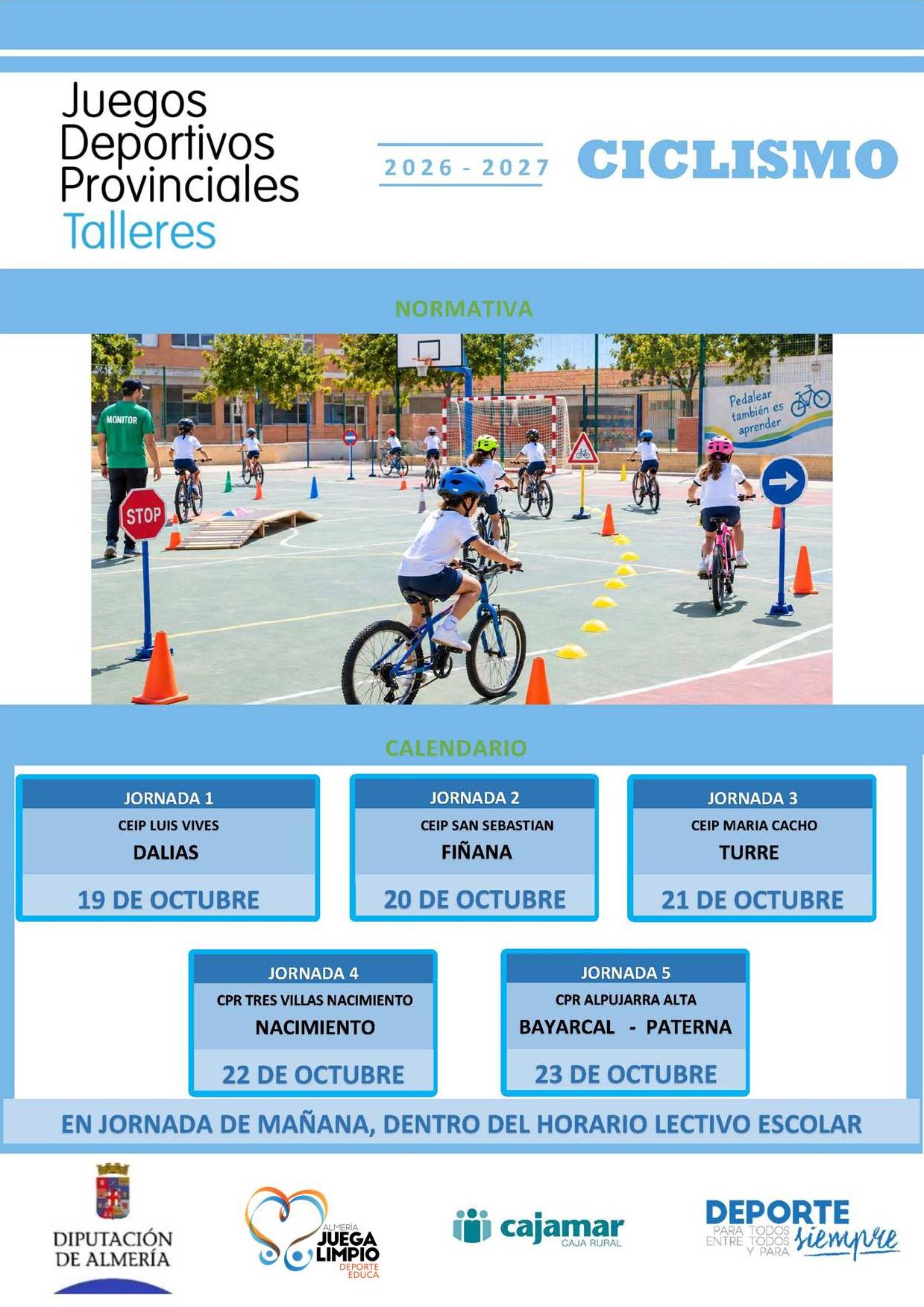 Talleres Educativos de Promoción del Ciclismo. Turre 21-10-26